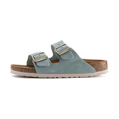 (W) Birkenstock Arizona Suede 'Blue Brown'