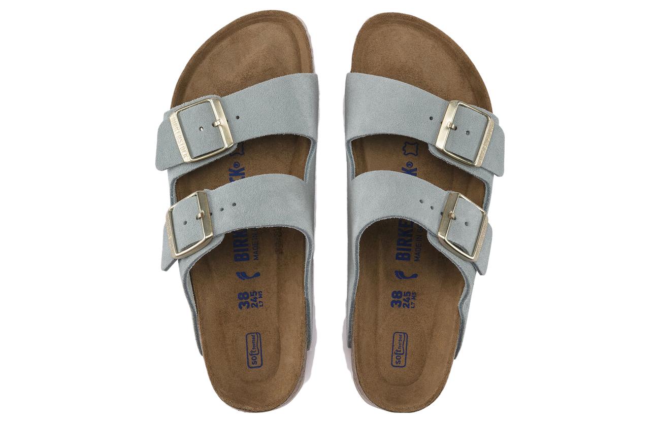 (W) Birkenstock Arizona Suede 'Blue Brown' 圖 2