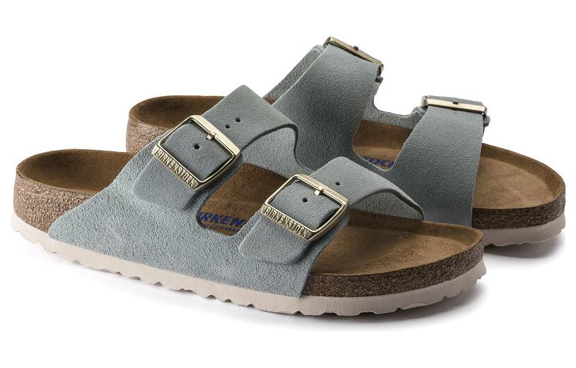 (W) Birkenstock Arizona Suede 'Blue Brown' 圖 3