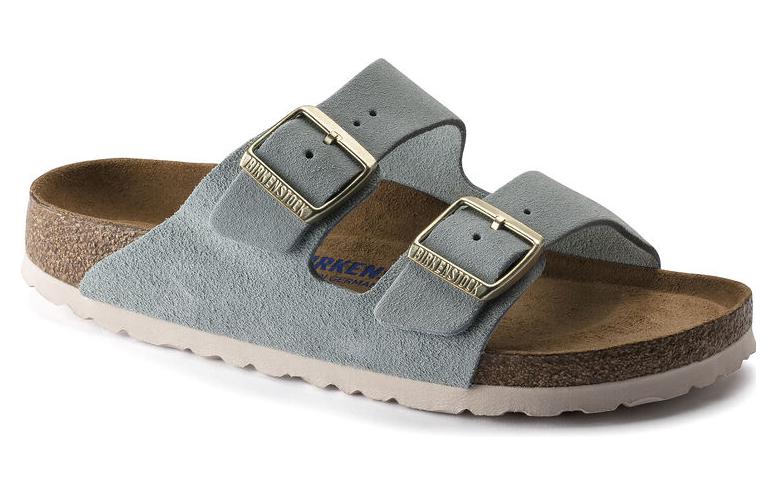(W) Birkenstock Arizona Suede 'Blue Brown' 圖 4