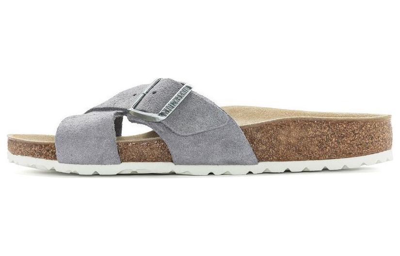 (W) Birkenstock Arizona Suede 'Misty Purple Narrow'