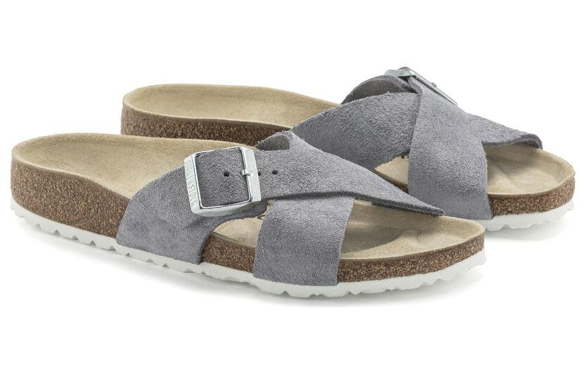 (W) Birkenstock Arizona Suede 'Misty Purple Narrow' 圖 3