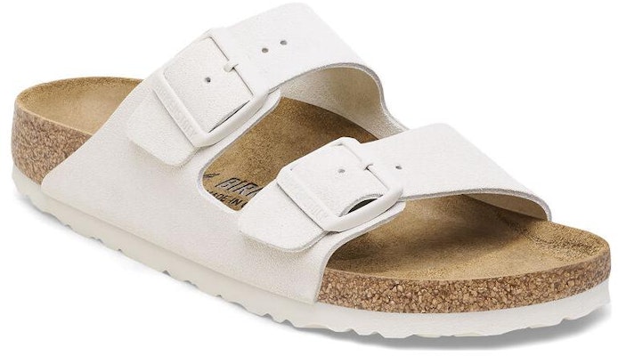 (Women) Birkenstock Arizona Suede Antique White 1026842 Order (Women) Birkenstock Arizona Suede Antique White 1026842