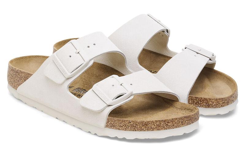 Lookbook (W) Birkenstock Arizona Suede Putih Antik 1026842