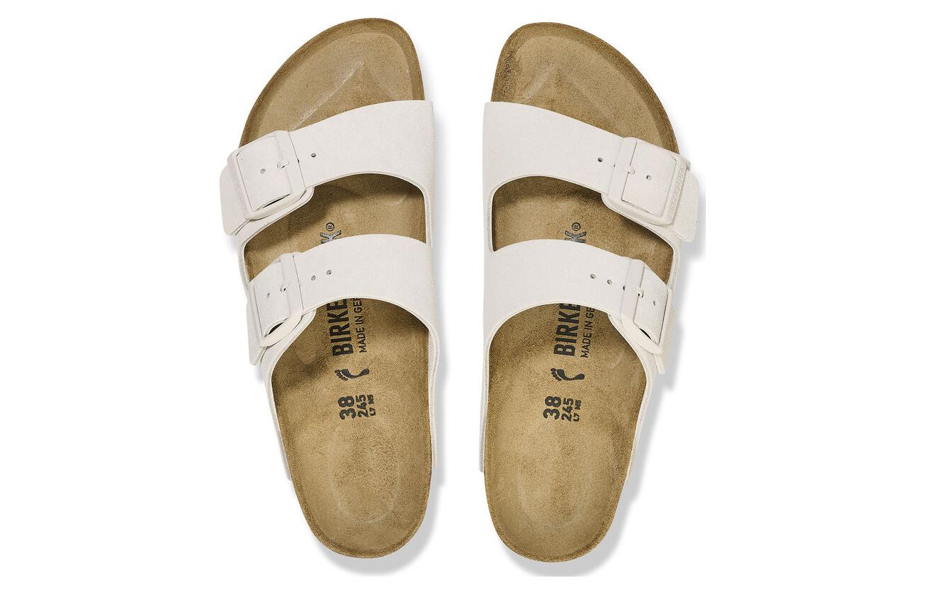 Shop (W) Birkenstock Arizona Suede Putih Antik 1026842