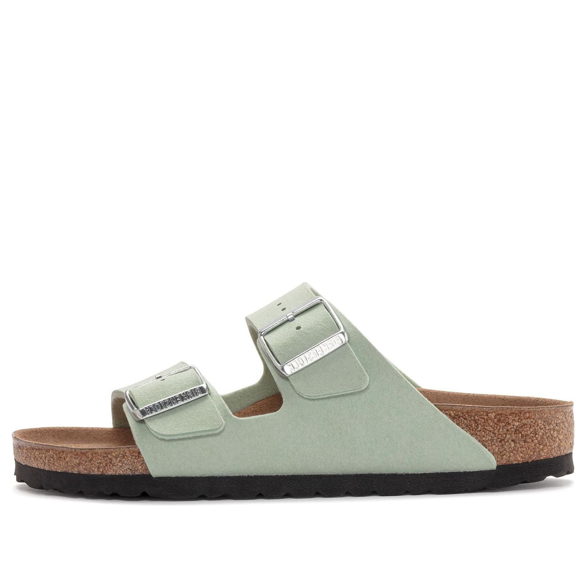(W) Birkenstock Arizona Vegan Synthetik Narrow Fit 'Soft Birki Vegan Matcha'