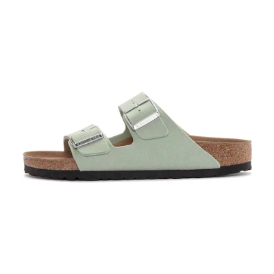(W) Birkenstock Arizona Vegan Synthetik Narrow Fit 'Soft Birki Vegan Matcha'