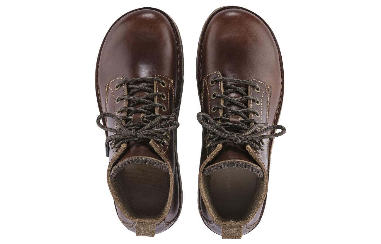 Shop 勃肯 皮革 柔軟舒適 短靴 男女同款 棕色 窄版