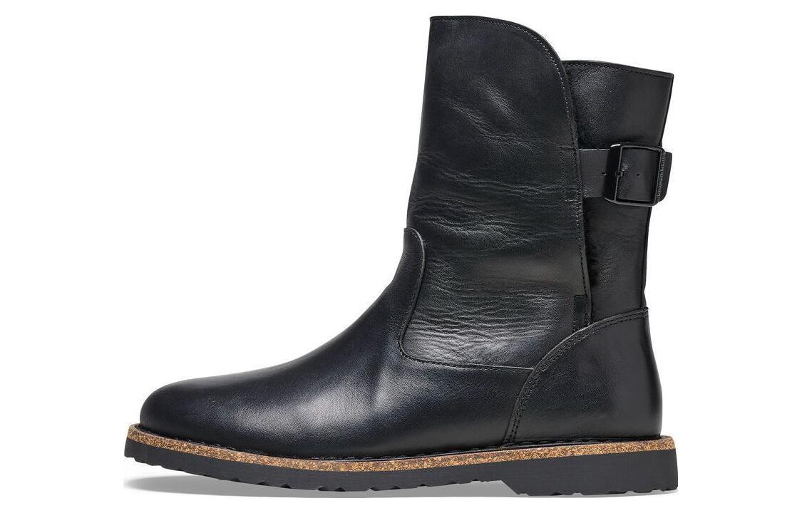 (W) Birkenstock Boot 'Classic Round Toe Black Sheepskin'