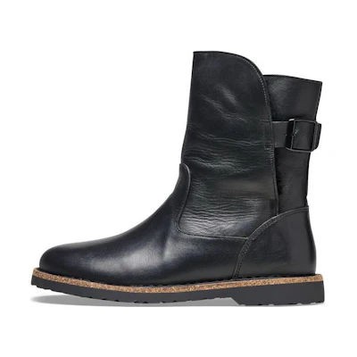 (W) Birkenstock Boot 'Classic Round Toe Black Sheepskin'