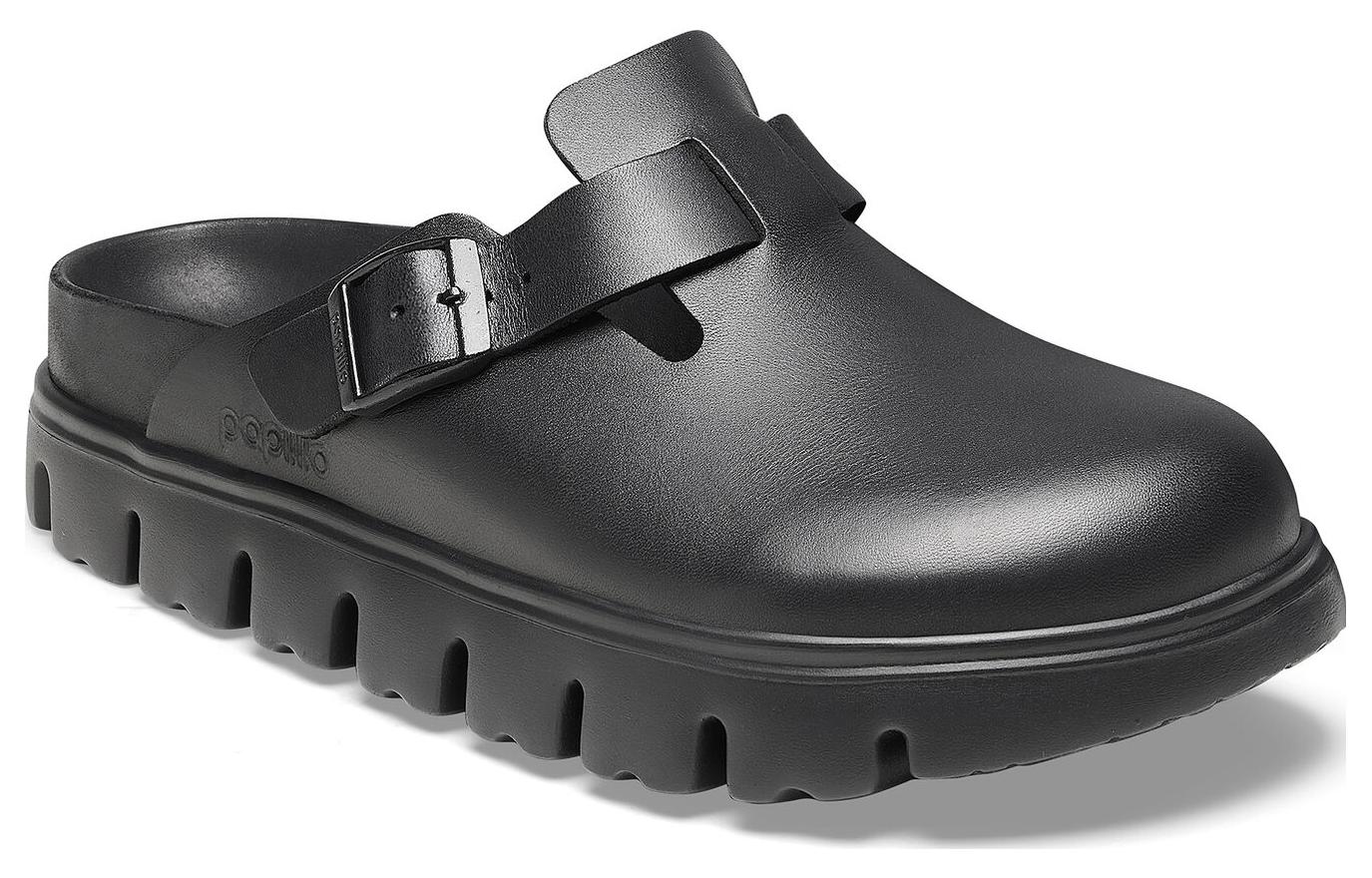 (W) Birkenstock Boston 'Black Leather' 圖 2