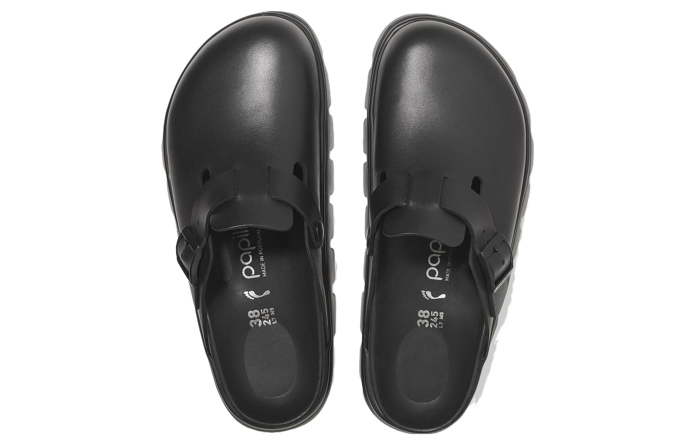 (W) Birkenstock Boston 'Black Leather' 圖 4