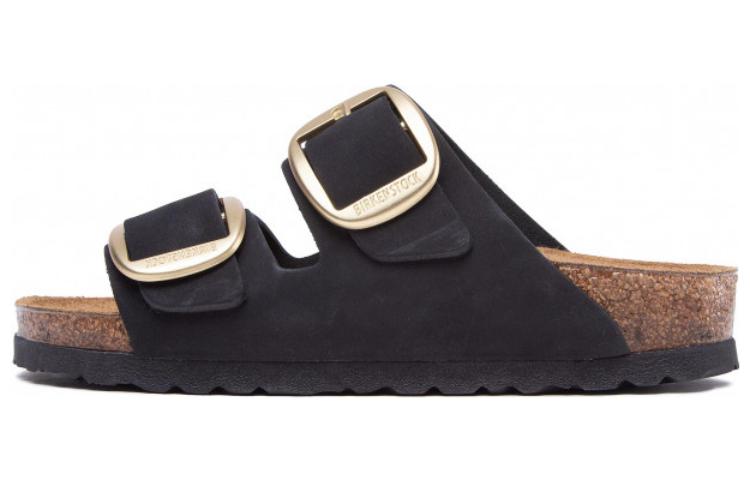 (Women) Birkenstock Boston 'Black Leather Buckle' 1023290