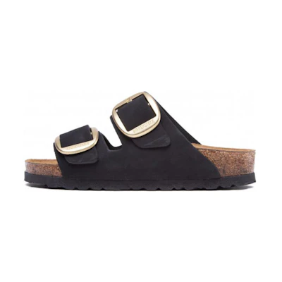 (W) Birkenstock Boston 'Black Leather Buckle'