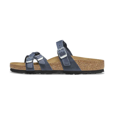 (W) Birkenstock Boston 'Blue Leather'