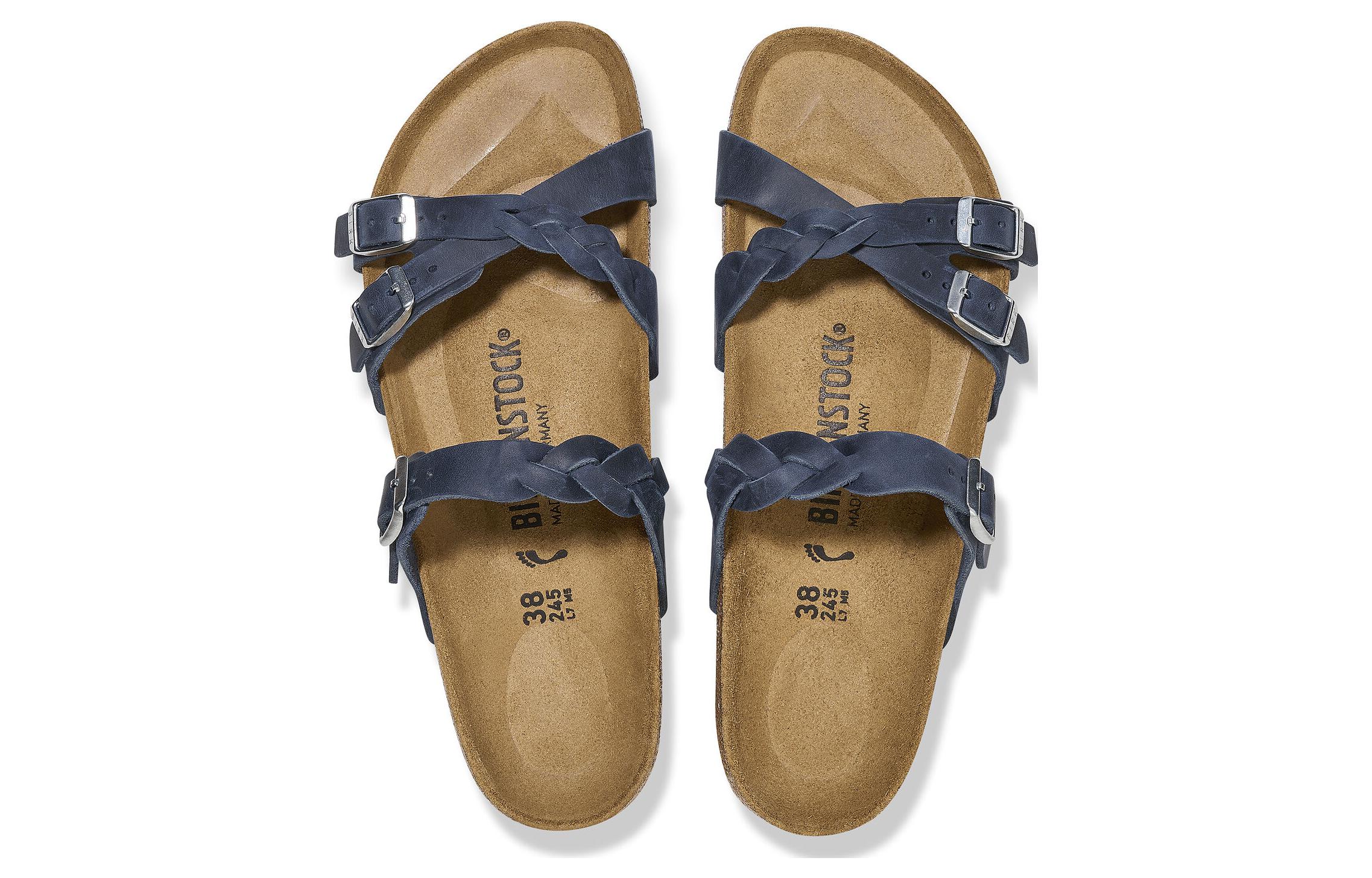 (W) Birkenstock Boston 'Blue Leather' 圖 4