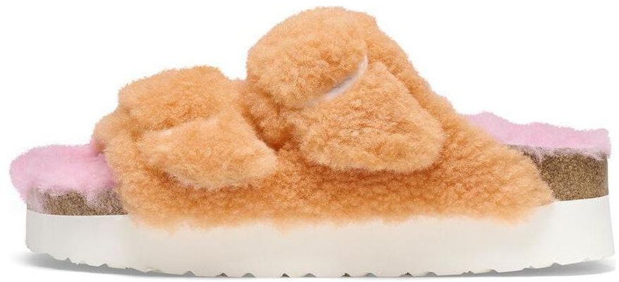 (Women) Birkenstock Boston 'Cozy Fleece Orange' 1025276 Buy (Women) Birkenstock Boston 'Cozy Fleece Orange' 1025276