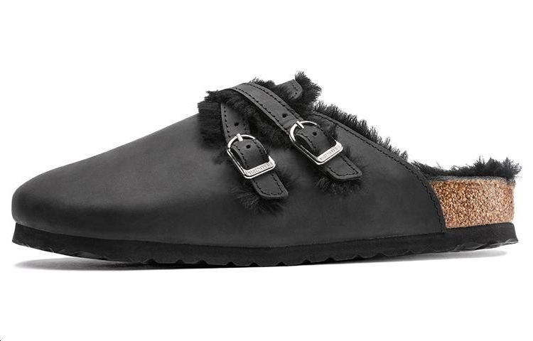 (W) Birkenstock Boston 'Narrow Black Leather'