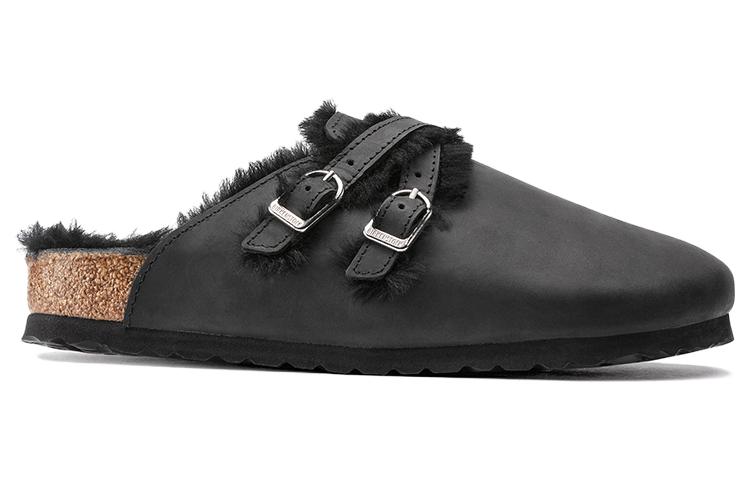 (W) Birkenstock Boston 'Narrow Black Leather' 圖 2