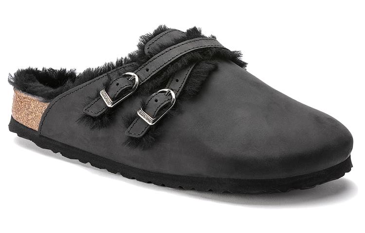 (W) Birkenstock Boston 'Narrow Black Leather' 圖 3