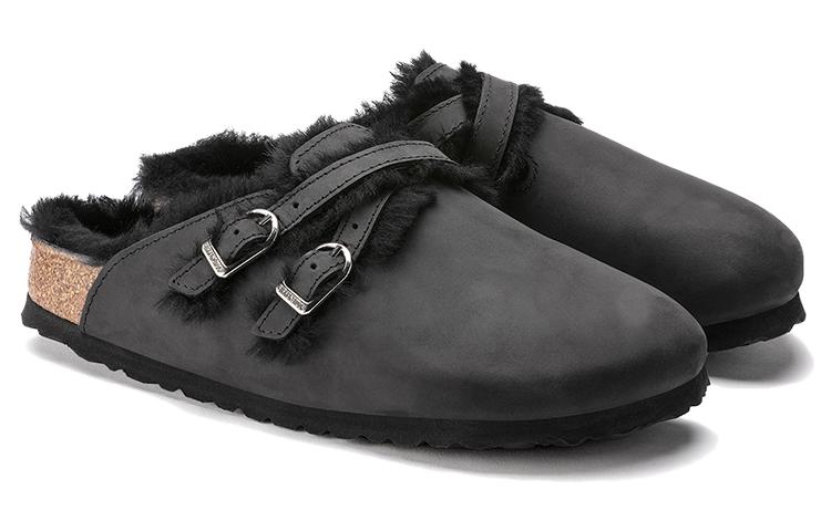 (W) Birkenstock Boston 'Narrow Black Leather' 圖 4