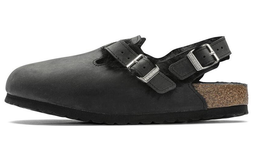 (W) Birkenstock Boston 'Narrow Fit Black Leather'