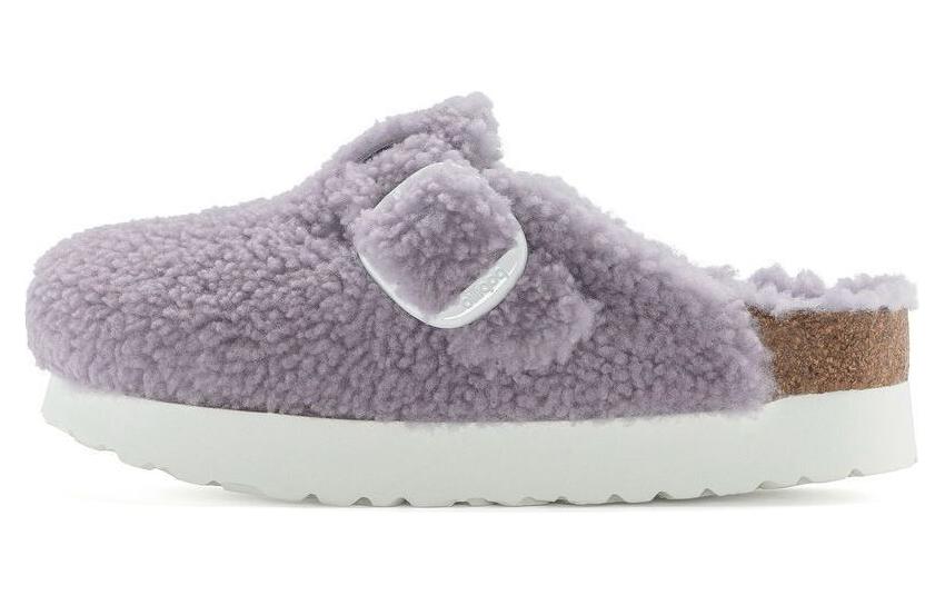 Buy (W) Birkenstock Boston 'Ungu Keselesaan Berbulu' 1024964