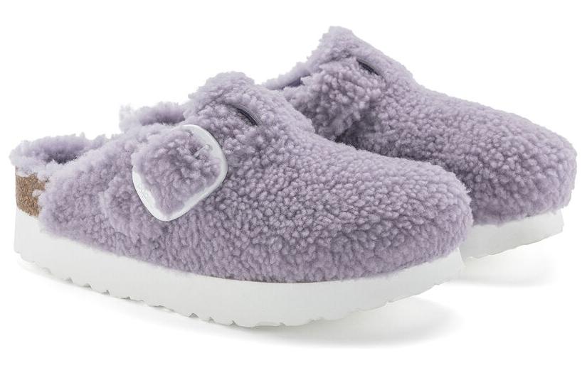 Order (W) Birkenstock Boston 'Ungu Keselesaan Berbulu' 1024964