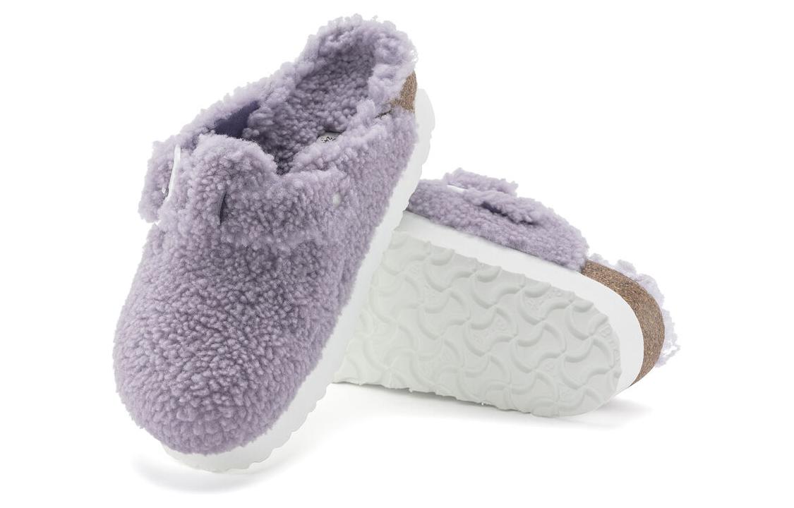 Shop (W) Birkenstock Boston 'Ungu Keselesaan Berbulu' 1024964