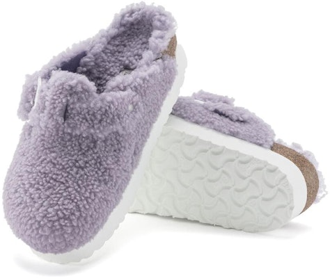 (W) Birkenstock Boston 'Ungu Keselesaan Berbulu' 1024964 Shop (W) Birkenstock Boston 'Ungu Keselesaan Berbulu' 1024964