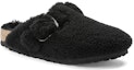 Order (W) Birkenstock Boston Big Buckle Shearling Narrow Fit 'Hitam' 1025700