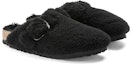 Lookbook (W) Birkenstock Boston Big Buckle Shearling Narrow Fit 'Hitam' 1025700