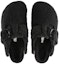 Shop (W) Birkenstock Boston Big Buckle Shearling Narrow Fit 'Hitam' 1025700