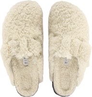 (W) Birkenstock Boston Big Buckle Shearling Narrow Fit 1025664 'Eggshell' putih krem 1025664/1025678 Purchase (W) Birkenstock Boston Big Buckle Shearling Narrow Fit 1025664 'Eggshell' putih krem 1025664/1025678