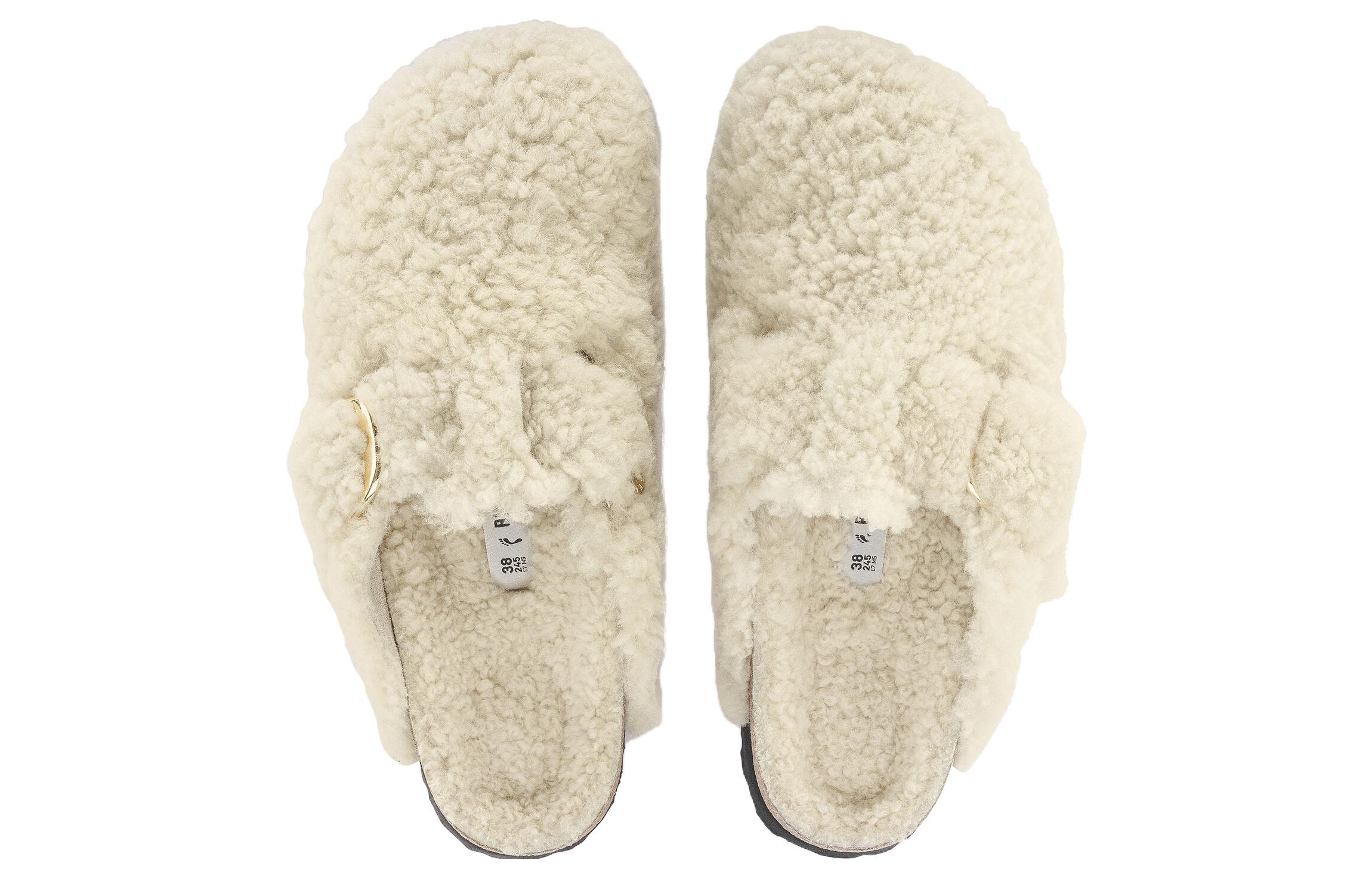 Details for (W) Birkenstock Boston Big Buckle Shearling Schmal 1025664 ''Eierschale'' 1025664/1025678