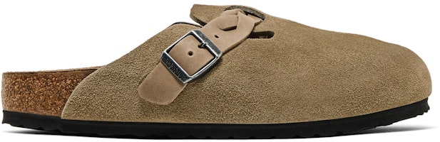 (Women) Birkenstock Boston Braided Suede Leather Sandals 'Taupe' 1026694 (Women) Birkenstock Boston Braided Suede Leather Sandals 'Taupe' 1026694