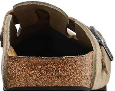 Birkenstock 純麂皮 圓頭搭扣 半包拖鞋 女款 褐色 Sizing Birkenstock 純麂皮 圓頭搭扣 半包拖鞋 女款 褐色