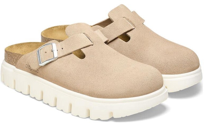 (Women) Birkenstock Boston Chunky Suede Warm Sand 1026176 Lookbook (Women) Birkenstock Boston Chunky Suede Warm Sand 1026176