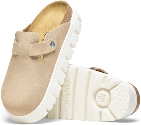 (Women) Birkenstock Boston Chunky Suede Warm Sand 1026176 Purchase (Women) Birkenstock Boston Chunky Suede Warm Sand 1026176