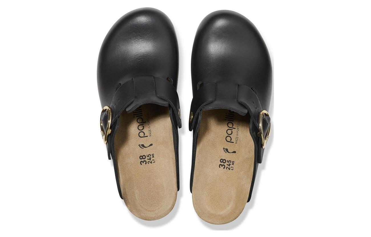 (W) Birkenstock Boston Clog 'Black Leather' 圖 5