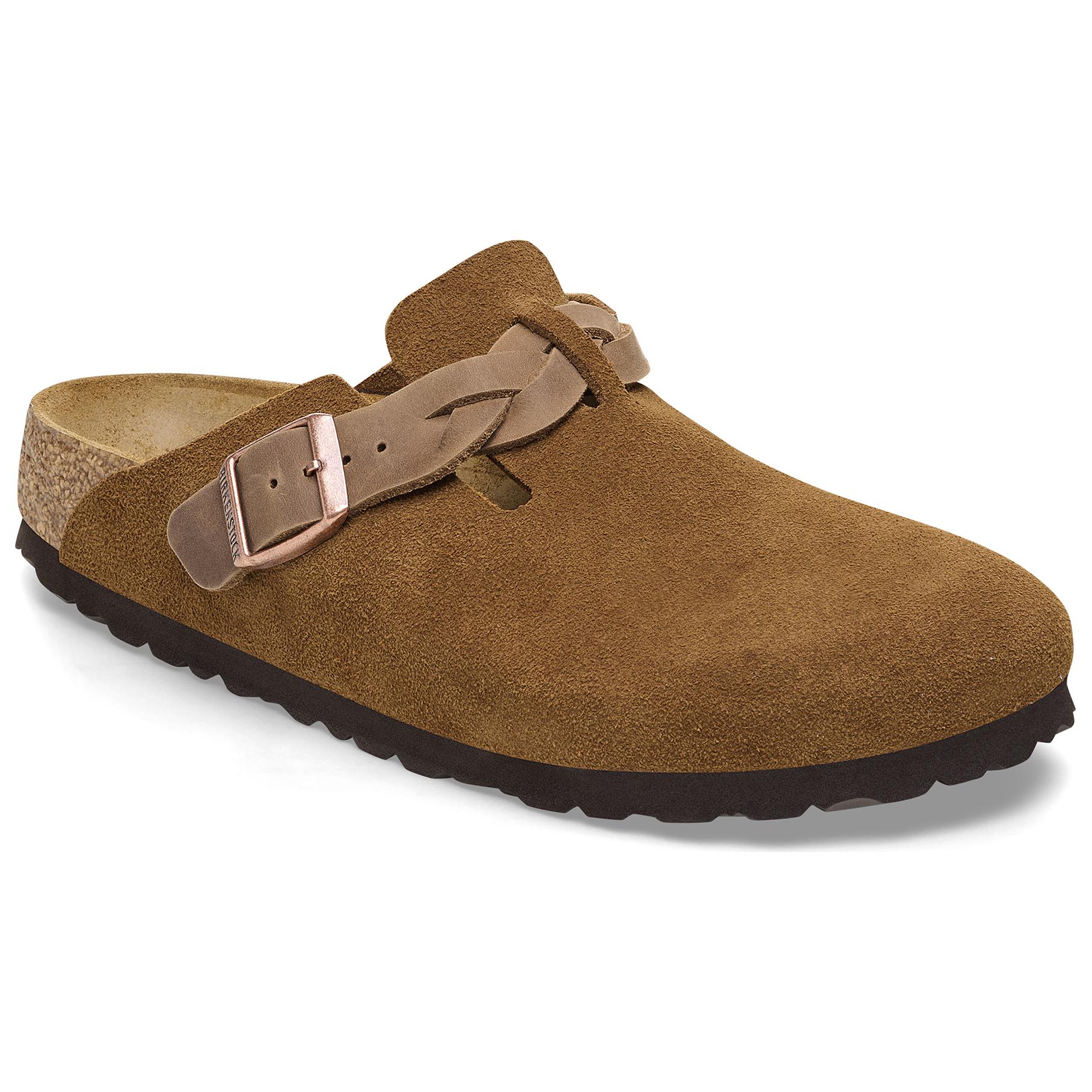 Birkenstock Boston Braided Suede Mink 'Brown' 圖 2