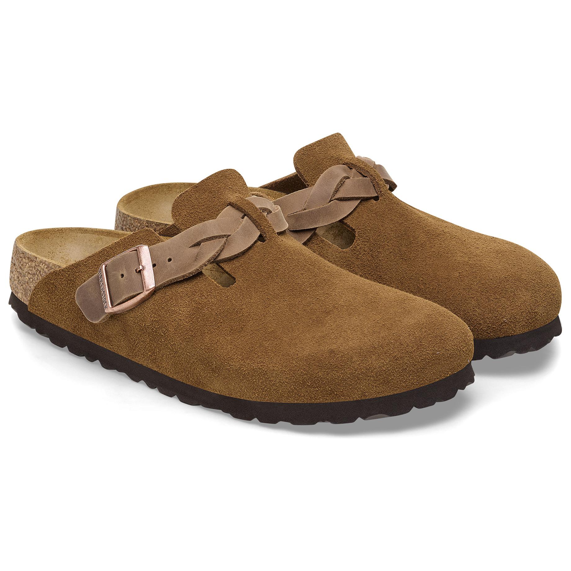 Birkenstock Boston Braided Suede Mink 'Brown' 圖 3