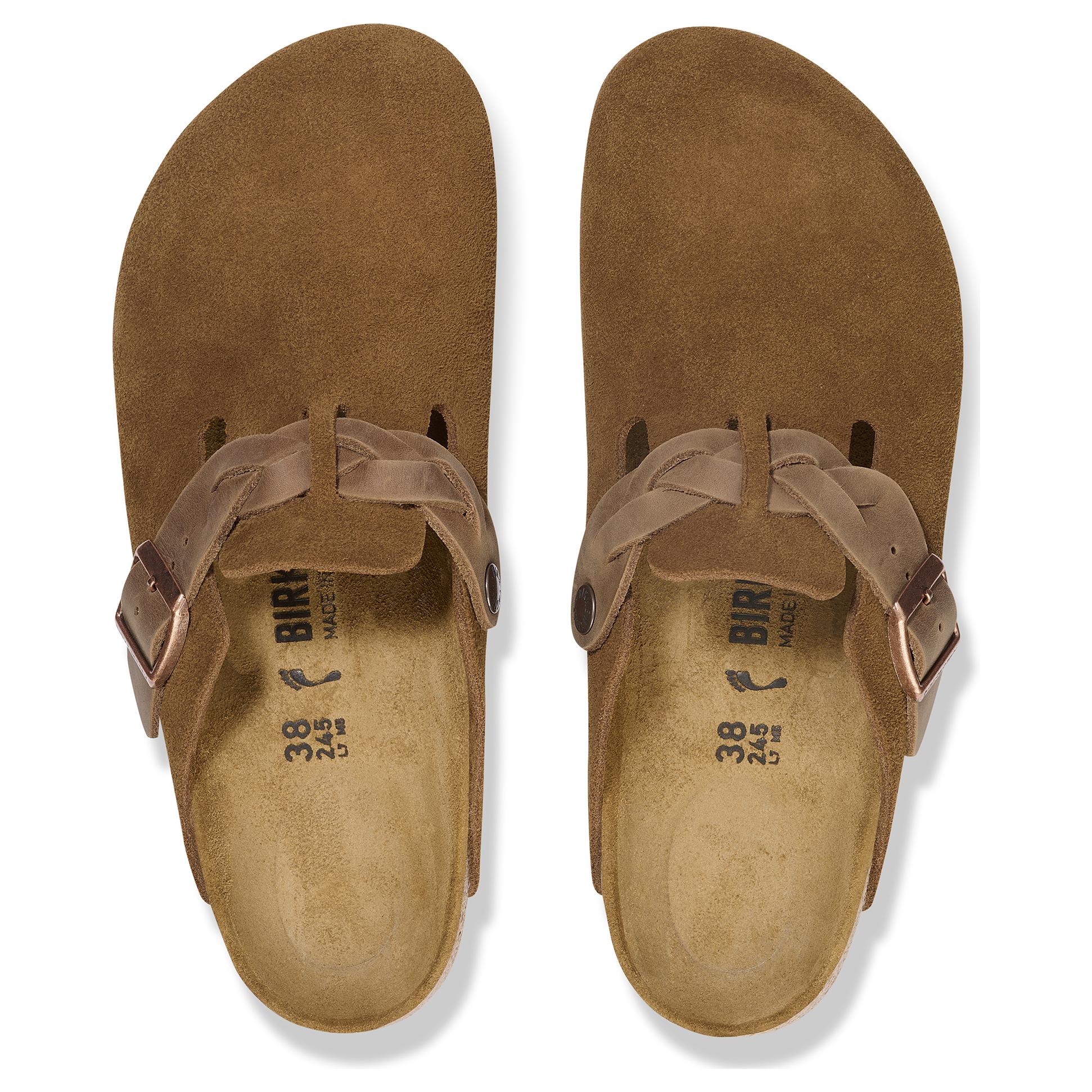 Birkenstock Boston Braided Suede Mink 'Brown' 圖 4