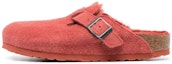 Buy (W) Birkenstock Boston Shearling Suede Narrow Fit Kulit 'Sienna Red' 1025669