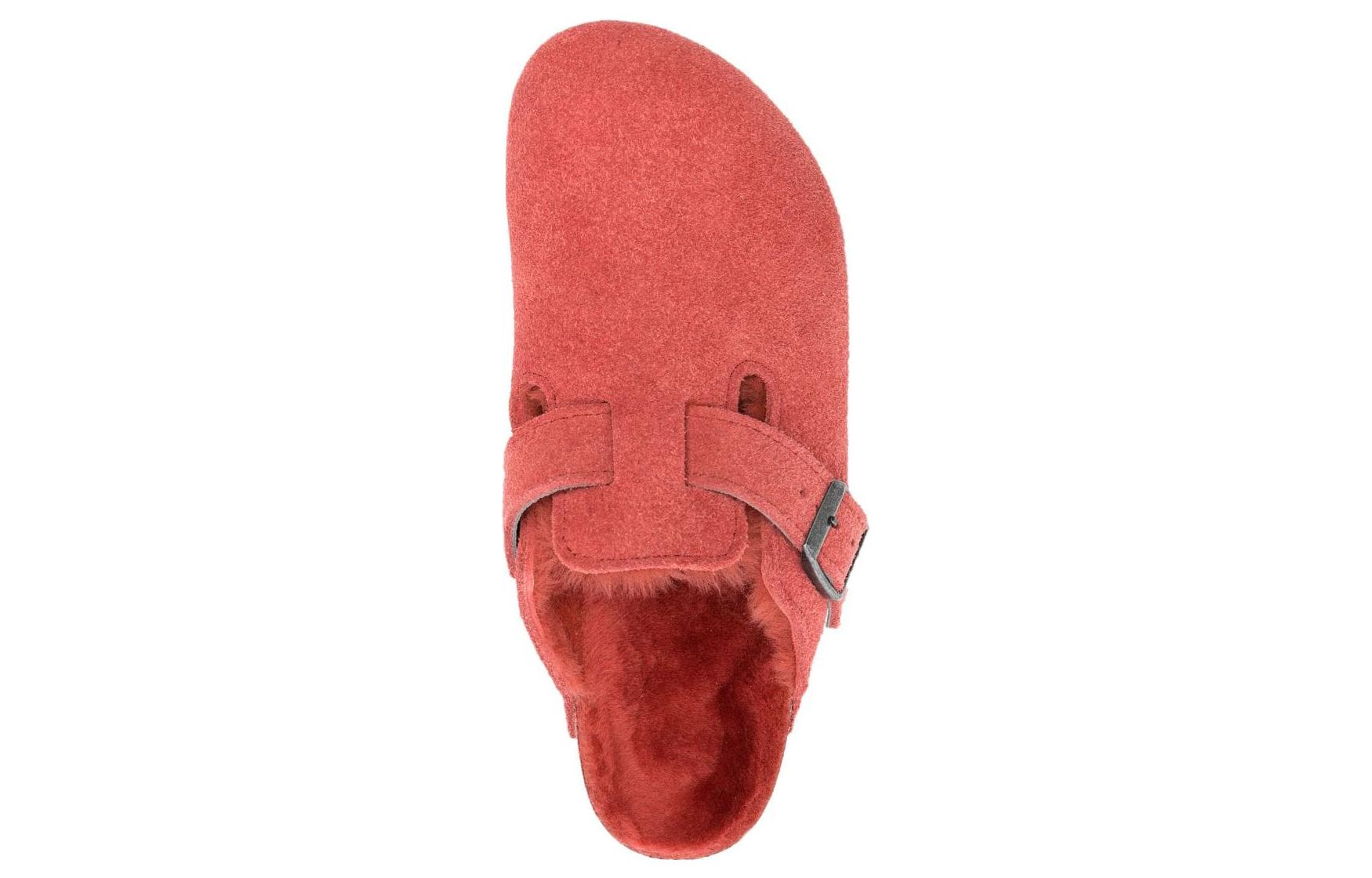 Shop (W) (レディース) ビルケンシュトック ボストン シアリングレザー ナローフィット 'シエンナレッド' 1025669 1025669