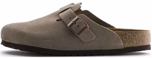 (Women) Birkenstock Boston Soft Footbed Suede 'Taupe' 560773 (Women) Birkenstock Boston Soft Footbed Suede 'Taupe' 560773