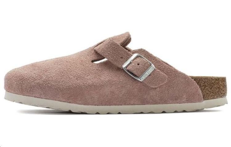 (Women) Birkenstock Boston Soft Footbed Suede Leather Narrow Fit 1023263 'Pink Clay' 1023279-/-1023263