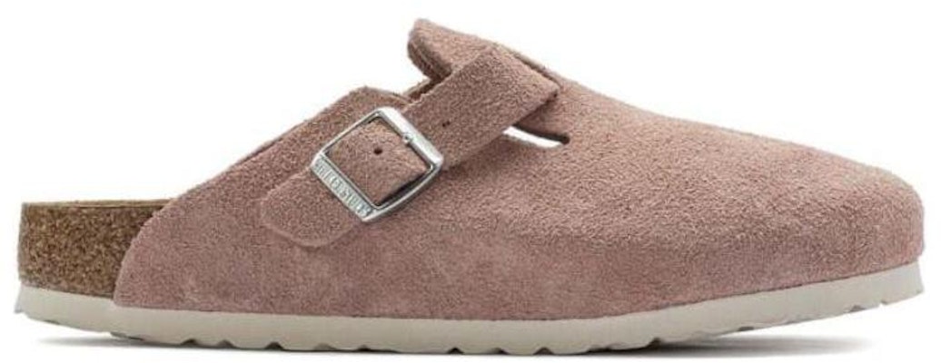 (Women) Birkenstock Boston Soft Footbed Suede Leather Narrow Fit 1023263 'Pink Clay' 1023279-/-1023263 Order (Women) Birkenstock Boston Soft Footbed Suede Leather Narrow Fit 1023263 'Pink Clay' 1023279-/-1023263