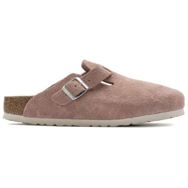 Order (W) (女性用) ビルケンシュトック ボストン ソフトフットベッド スエード, ピンククレイ 1023279-/-1023263