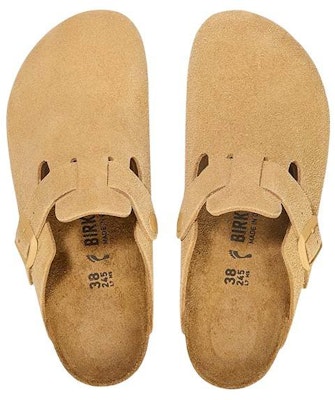 勃肯 Boston 牛皮革 百搭舒適 包頭拖鞋 女款 棕色 Shop 勃肯 Boston 牛皮革 百搭舒適 包頭拖鞋 女款 棕色